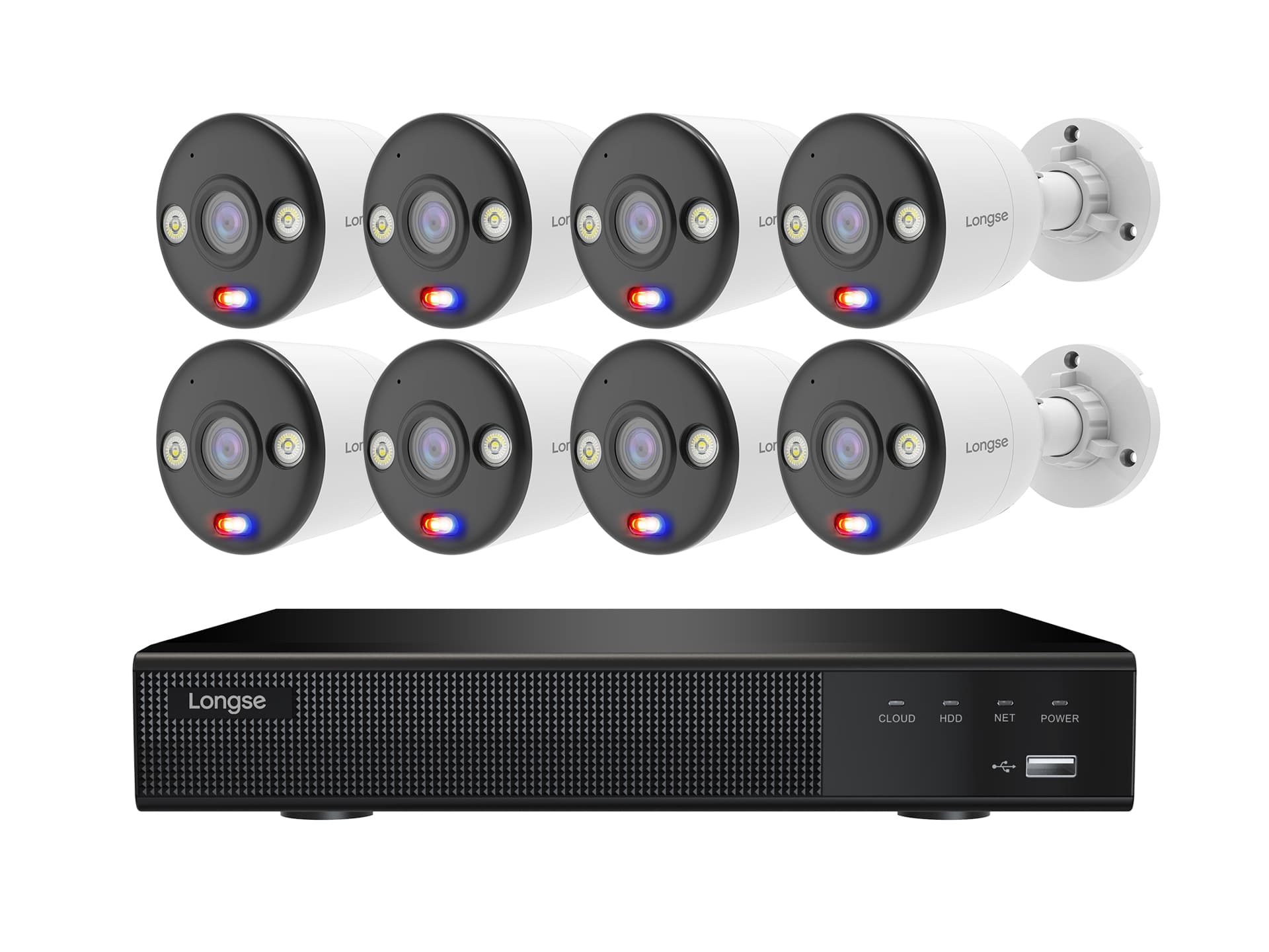 Longse 8 Kanal 8MP PoE NVR Kamera Seti (Renkli Gece Görüşü)