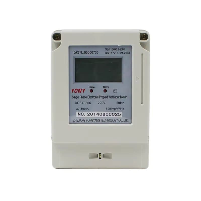 YONY DDSY3666 Ön Ödemeli Kartlı Monofaze Elektrik Sayacı